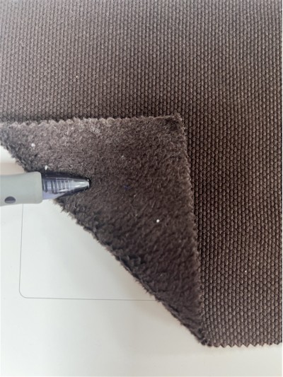 GZ-DZLP   F065 肌理珠一體絨  規格：185cm  克重：440g/㎡  成分：49%Polyester  49%Cotton 2%Spandex   遠紅外保暖   抗靜電   正面照